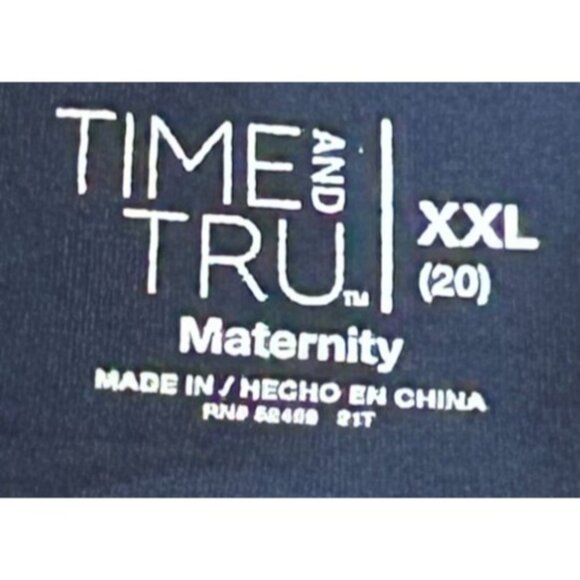 (6 for $25) Time & Tru Over the Belly Skinny Maternity Jeans in Medium Wash -20 - Picture 8 of 8